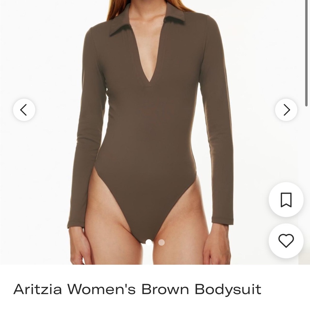 Aritzia Babaton Women's Brown Bodysuit